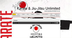 Desktop Screenshot of karateunlimited.co.za